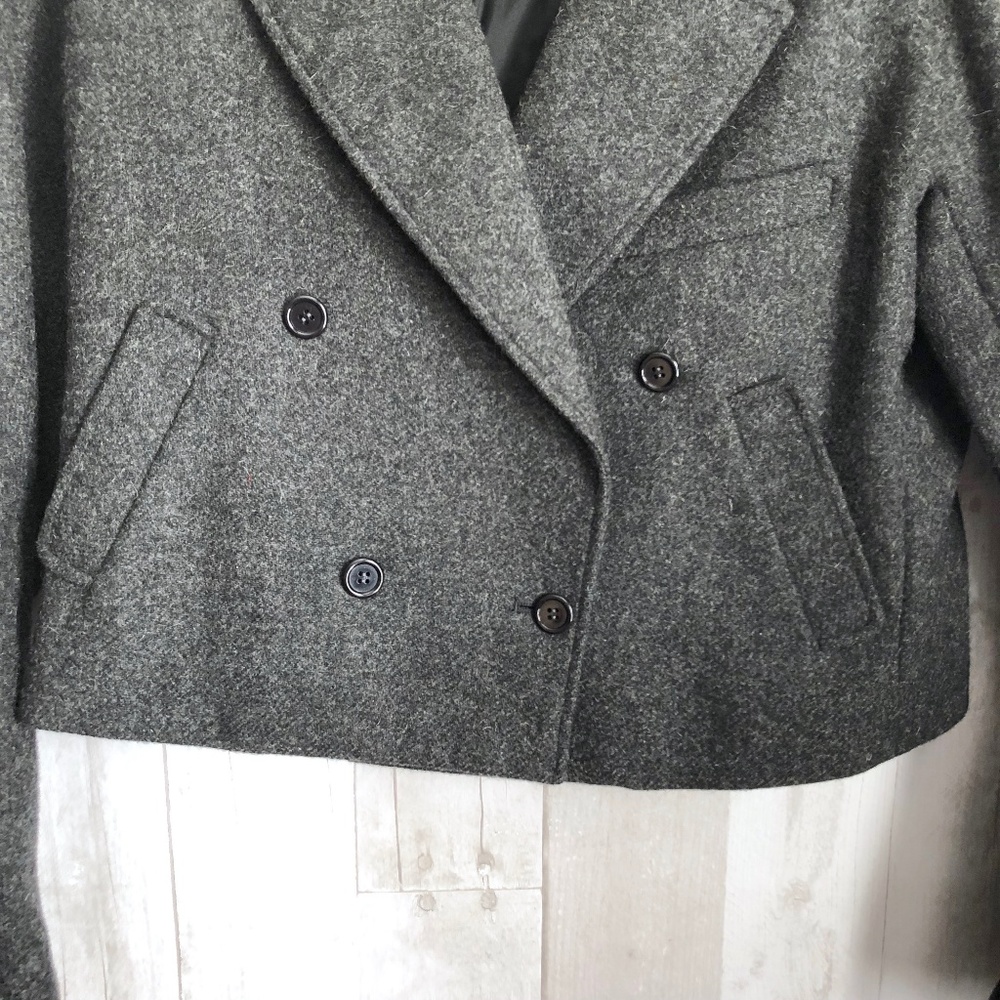 [Kenzo] Paris Wool Cropped Double Breasted Jacket - Picture 3 of 7